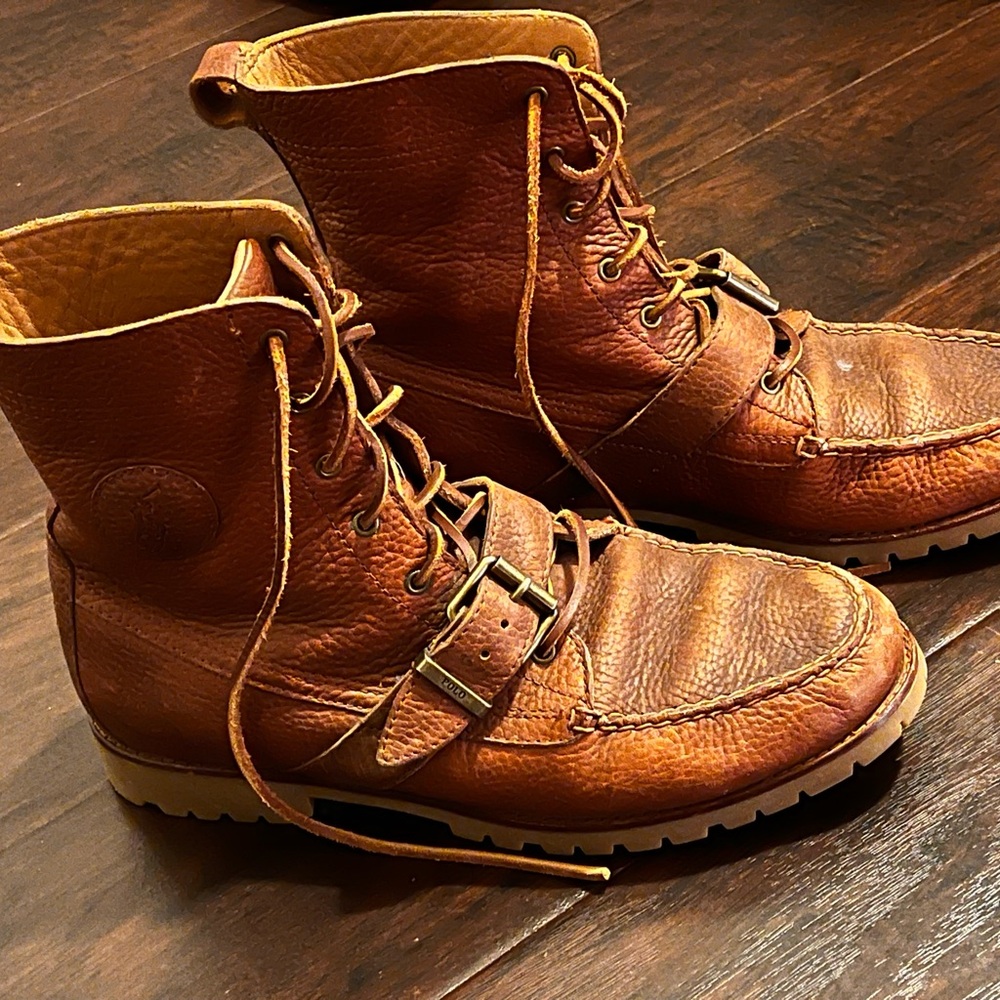 Polo Ralph Lauren Tan Leather Men's Boots